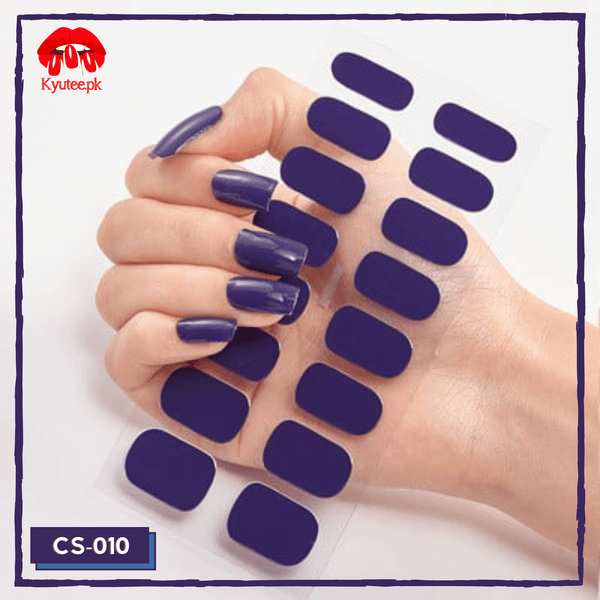 Blue - Full Nail Polish Wrap/Sticker