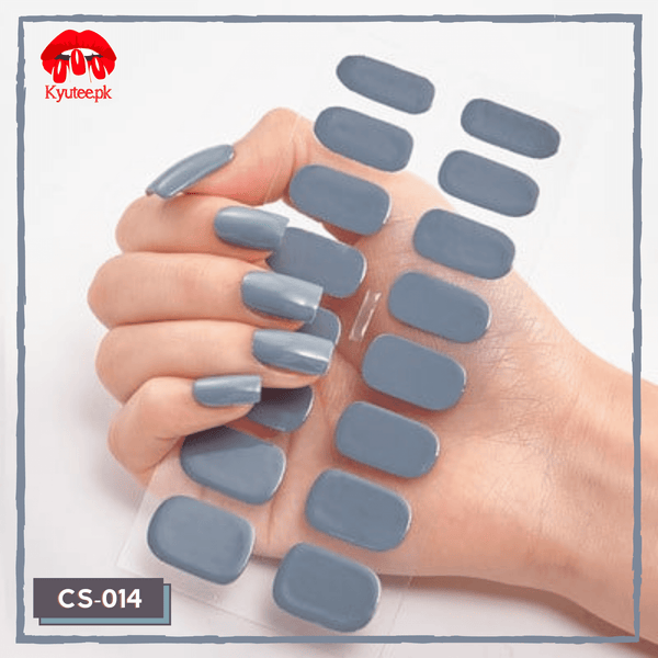 Gray - Full Nail Polish Wrap/Sticker