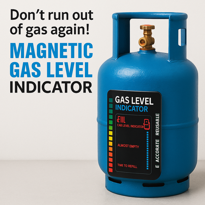 Gas Level Click Magnetic Gas Level Indicator for Cylinders - Reusable – Kyutee.Pk